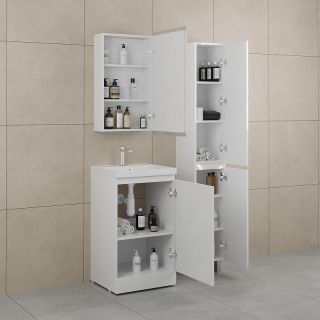 Тумба под раковину Style Line Батлер СС-00002488 50 см белый глянец